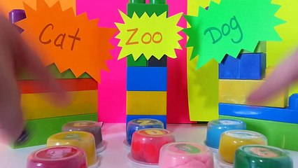 Play-doh Learning to Spell and Fun Surprises