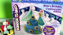 Frozen Fever Kinetic Sand Annas Birthday Beach Party with Mermaid Ariel Elsa Play-Doh Ice Cream