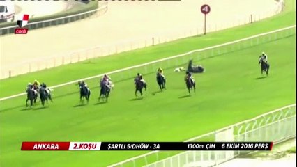 At yarışında feci kaza! Durumu ciddi...