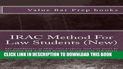 [PDF] IRAC Method For Law Students (New) e-book: e-book LOOK INSIDE! Full Online