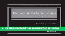 [PDF] Domestic Relationships: A Contemporary Approach (Interactive Casebook Series) Popular Online