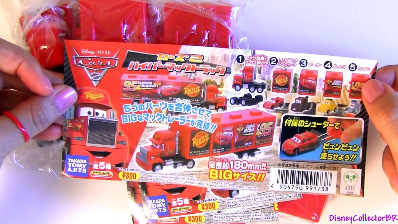 Cars Build Mack Truck Hauler Disney Tomica TakaraTomy Buildable Toys Lightning Mcqueen Luigi Guido