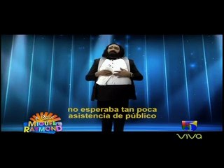 Reymond y Miguel cantando opera en el teatro a ritmo de El Alfa