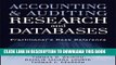 [PDF] Accounting and Auditing Research and Databases: Practitioner s Desk Reference Popular