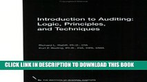 [PDF] Introduction to Auditing: Logic, Principles, and Techniques Popular Colection