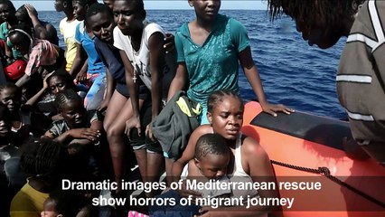 Dramatic images of Med rescue show horrors of migrant journeys