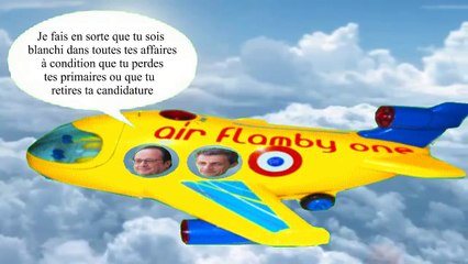 Sarko & Hollande dans un avion