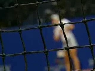 Justine Henin training fed cup