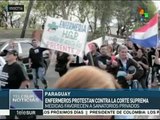 Paraguay: enfermeros rechazan fallo a favor de sanatorios privados