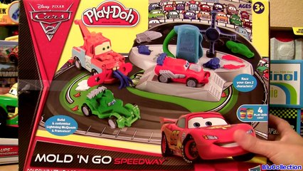 Download Video: Play Doh Cars Mold N Go Speedway Tuners Cars Wingo With Flames Snot Rod Boost DJ Pixar