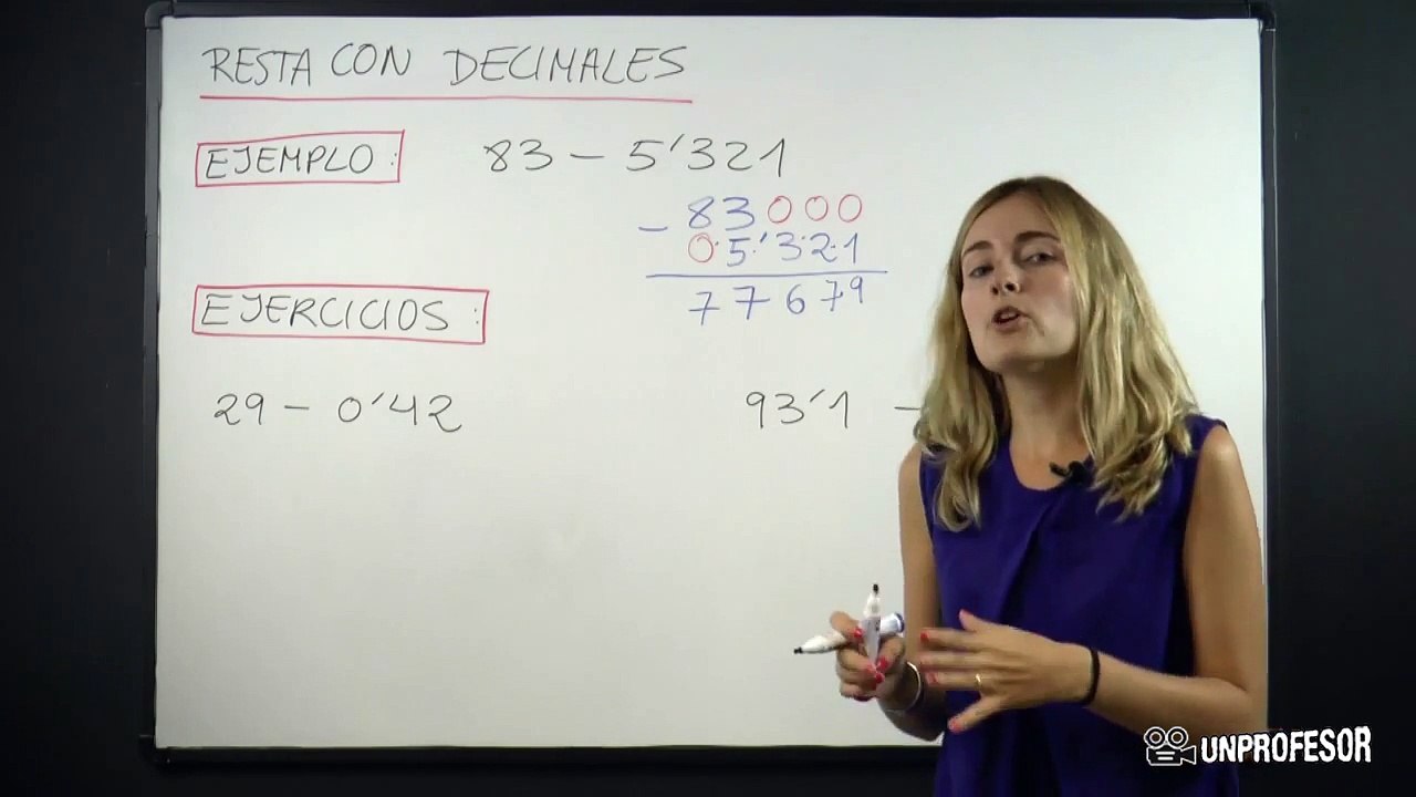 Decimales Restar Decimales