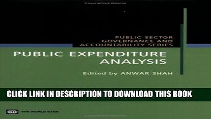 [PDF] Public Expenditure Analysis (Public Sector Governance and Accountability) Full Online