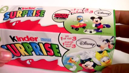 Mickey Kinder Surprise Eggs Donald Duck, Daisy Duck & Goofy Mickey Mouse Clubhouse Toys