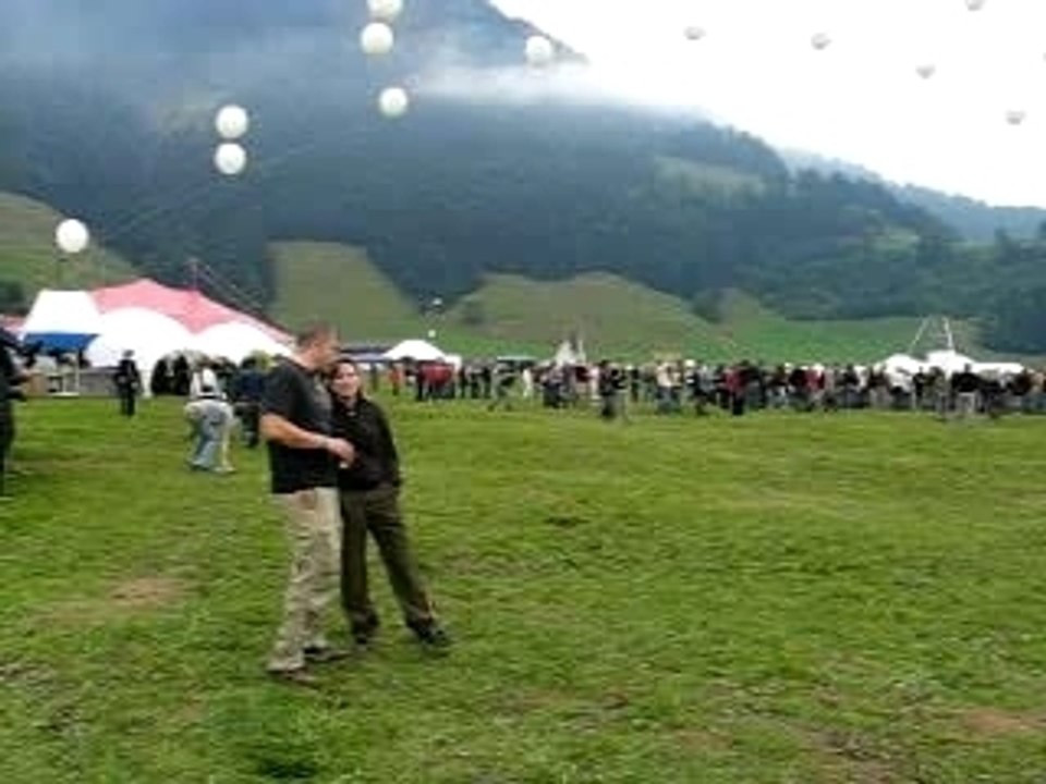 Vision Festival Ballone Lichtinstallation