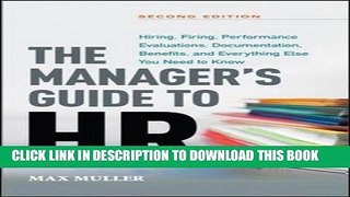 Collection Book The Manager s Guide to HR: Hiring, Firing, Performance Evaluations, Documentation,