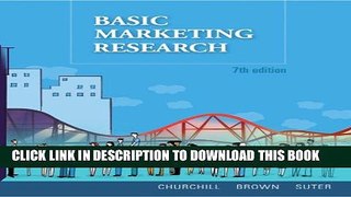 New Book Basic Marketing Research