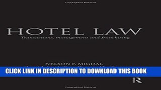 Collection Book Hotel Law: Transactions, Management and Franchising