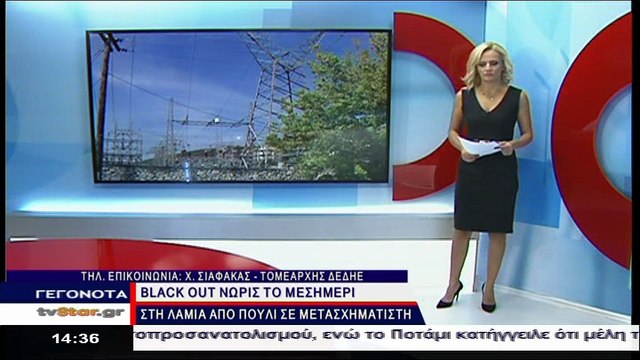 Διακοπή ρεύματος στη Λαμία