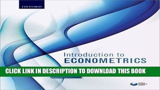 New Book Introduction to Econometrics