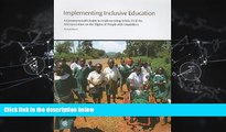 Free [PDF] Downlaod  Implementing Inclusive Education: A Commonwealth Guide to Implementing