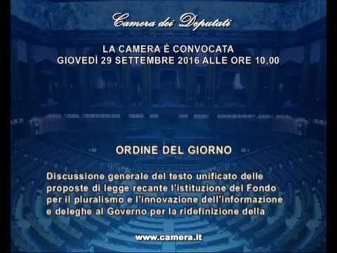 Roma - Camera - 17^ Legislatura - 682^ seduta (29..09.16)
