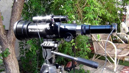 Moon Test Cameras - Celestron Neximage vs Logitech C920 HD Pro