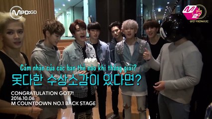 [VIETSUB]161006 GOT7 MCountdown No.1 Congratulations