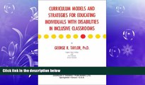 FREE PDF  Curriculum Models and Strategies for Educating Individuals With Disabilities in