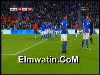 "بيكيه" يهدر التقدم لصالح اسبانيا امام مرمى ايطاليا