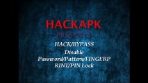 HACK/BYPASS Disable Password/Pattern/FINGERPRINT/PIN Lock without hard reset
