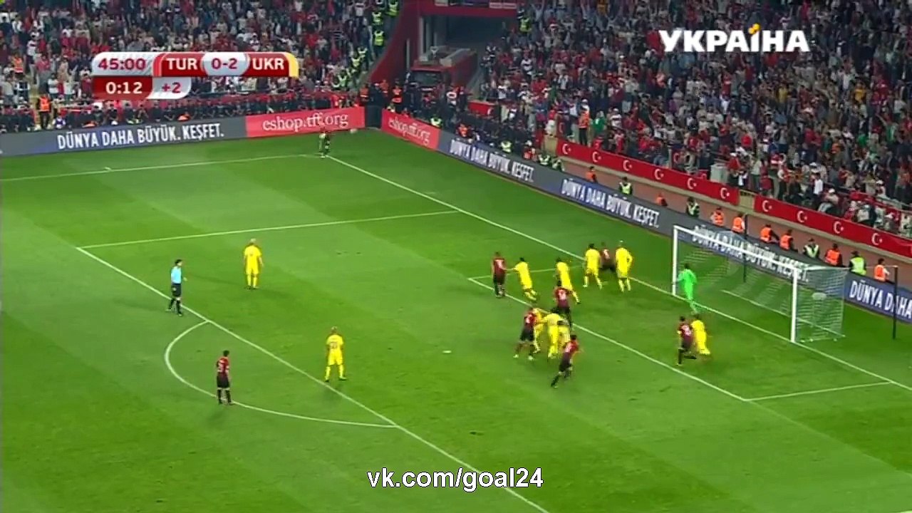 Turkey	 1 - 2 Ukraine goal Tufan