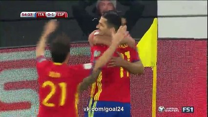 0-1 Vitolo Super Goal HD - Italy 0-1 Spain - 06.10.2016 HD