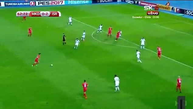 1-2 Ilija Nestorovski Goal - FYR Macedonia 1-2 Israel