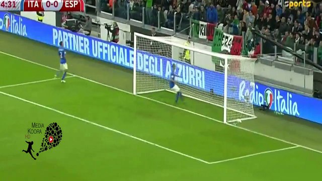 اهداف مباراة ايطاليا واسبانيا 0-1 (كاملة) تصفيات كأس العالم - اوروبا [6-10-2016