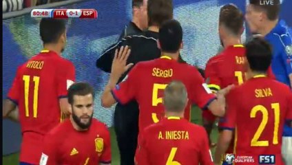 De Rossi D. (Penalty) GOAL Italy	 1-1	Spain 06.10.2016