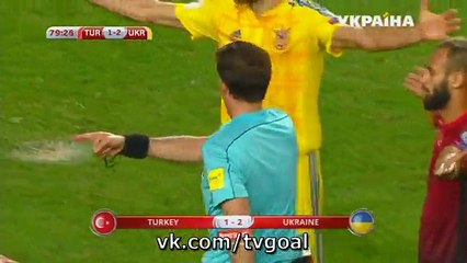 Calhanoglu H. (Penalty) Goal - Turkey	 2-2	Ukraine 06.10.2016