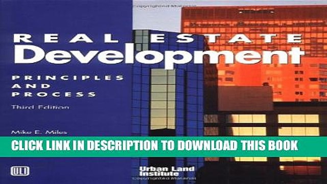 [PDF] Real Estate Development: Principles and Process Full Online