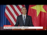 US President Obama speaks in Vietnam