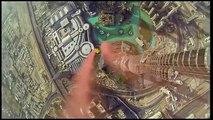 سقوط فرنسيين من اعلى قمة برج خليفة Burj Khalifa