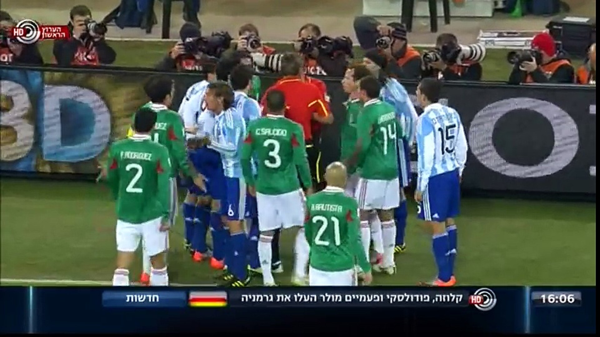 ארגנטינה נגד מקסיקו שמינית גמר מונדיאל 2010 Video Dailymotion