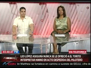 Leo López, Relacionista Público de David Ortíz en Famosos Inside Revelaciones