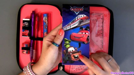 Cars 2 Stationery Kit Art Supplies with Erasers, pencils, markers, notepad Disney Pixar Goofy Mater