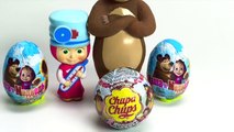 Masha and the Bear Маша и Медведь Шоколадные яйца Masha i Medved Surprise eggs unboxing