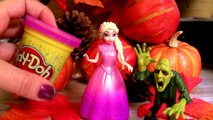Its Halloween in Arendelle! Witch Elsa with Monster Play Doh Frozen Sparkle Halloween Costume new