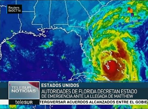EEUU: decretan estado de emergencia en Florida por llegada de Matthew