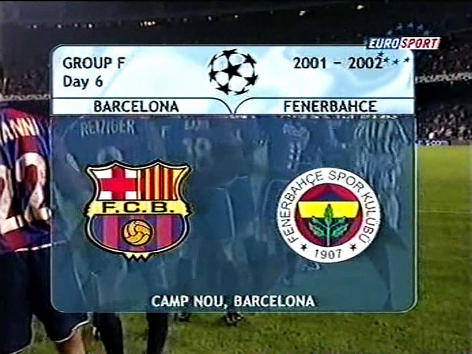 Barcelona v. Fenerbahce 31.10.2001 Champions League 2001/2002