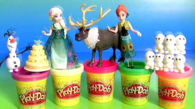 Play Doh Disney FROZEN FEVER Birthday Party Set Anna Elsa Olaf Snowgies Frozen Fiesta Cumpleaños