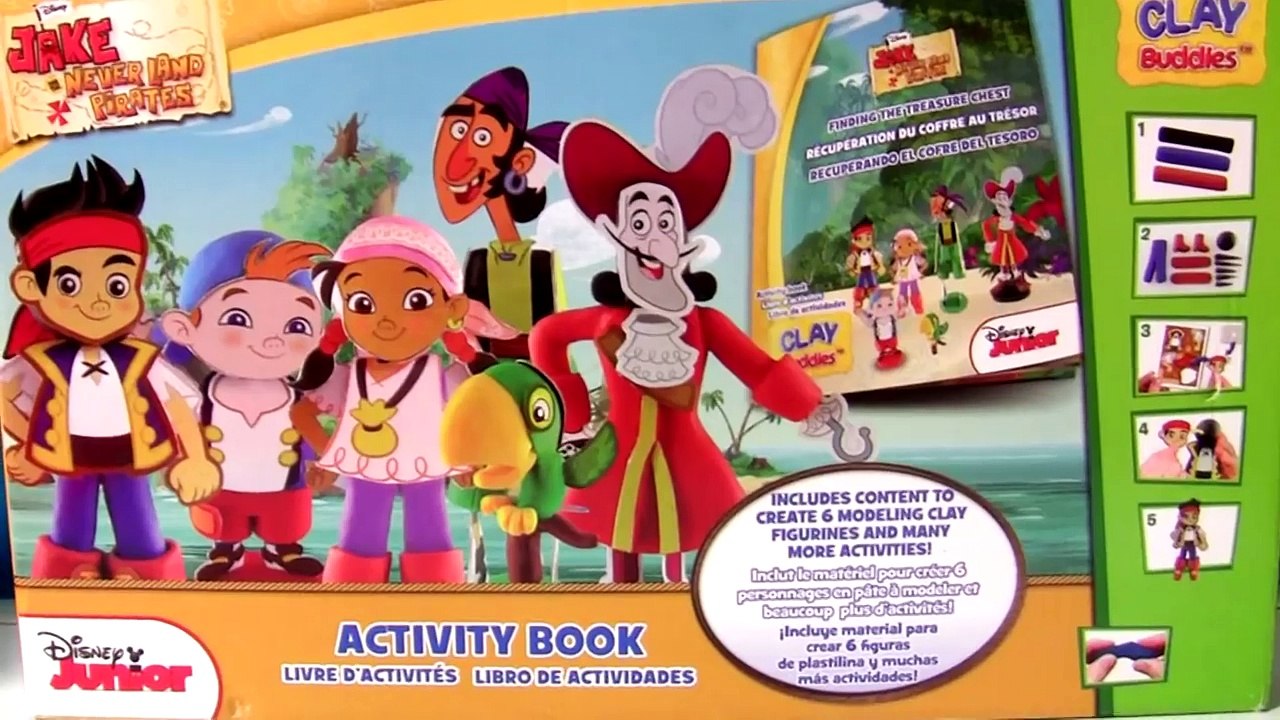Clay Buddies Jake and the NeverLand Pirates Play-Doh Captain Hook Skully Izzy Cubby Pirate PlayDough