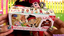 Surprise Eggs Jake and the Neverland Pirates ❤ Captain Hook 3D Ovetti Cioccolato Zaini Huevos
