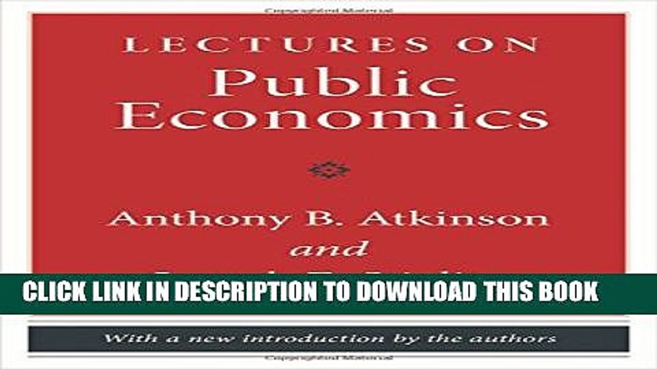 [PDF] Lectures on Public Economics Full Colection